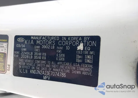 2014 Kia Soul from USA, damaged, VIN KNDJN2A23E7074786